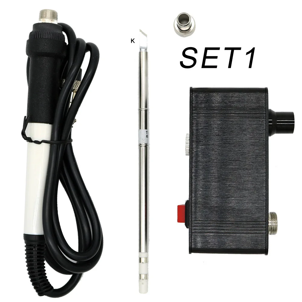 

Портативный электронный паяльник QUECOO T12-942