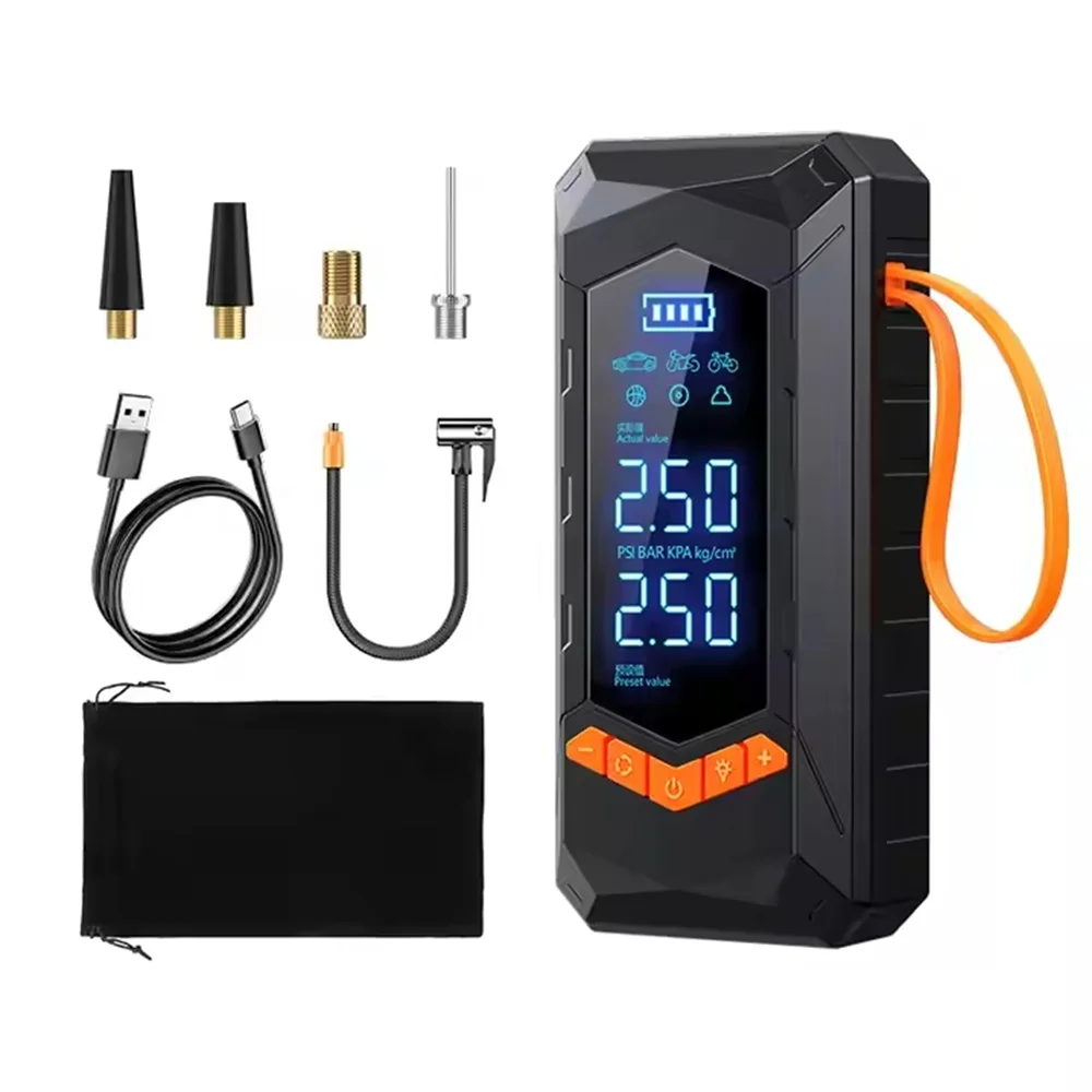 BUVAYE Проводной/беспроводной воздушный насос Автомобильный для накачивания шин