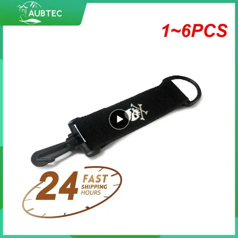 

1~6PCS Skull Golf Towel Polyester w Carabiner Hook Cleaning Towel Sports Balls Hands Cleans Clubs Double-Sided Wiping