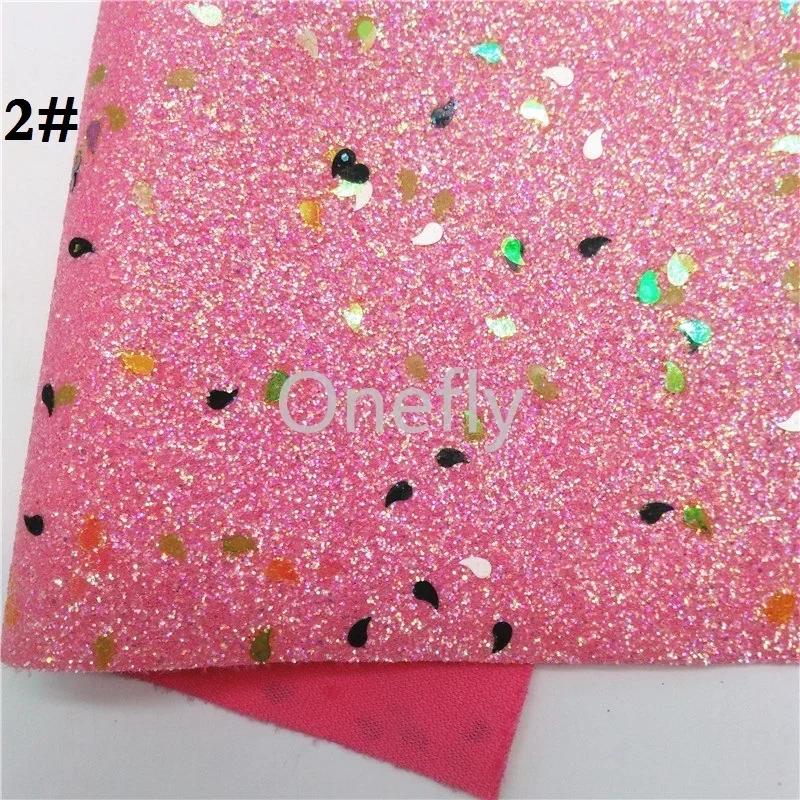 Onefly розовая блестящая кожа Русалка искусственная ткань простыни для банта DIY