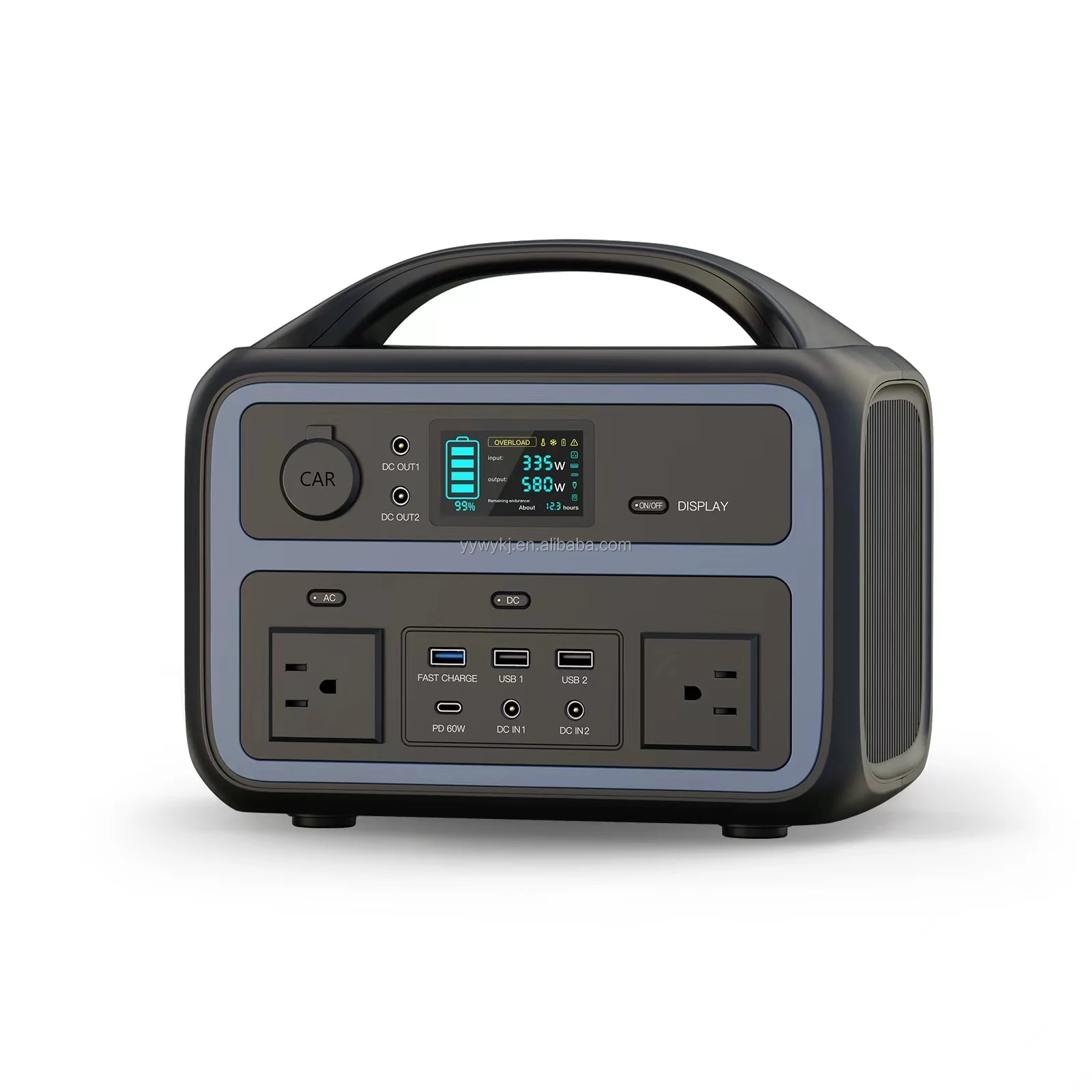 

110V 220V 600W 600Wh Portable Solar Mobile Power Supply Alternative Energy Generators