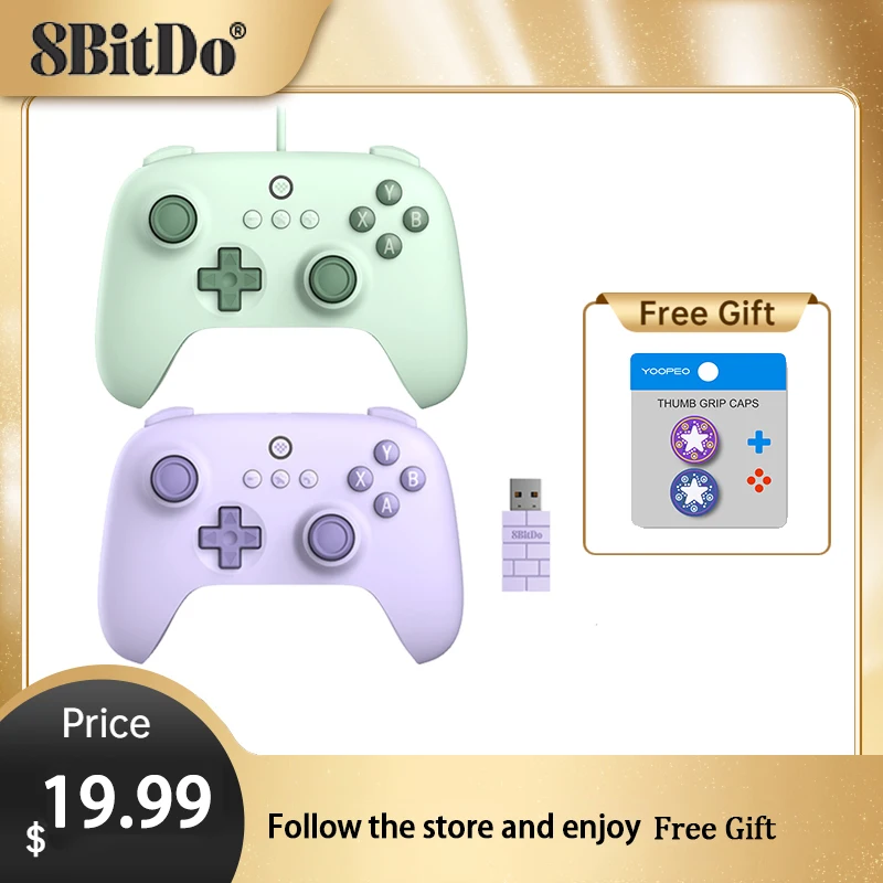 

8BitDo Ultimate C Wired / Wireless 2.4G Gaming Controller for PC, Windows 10, 11, Steam Deck, Raspberry Pi, Android