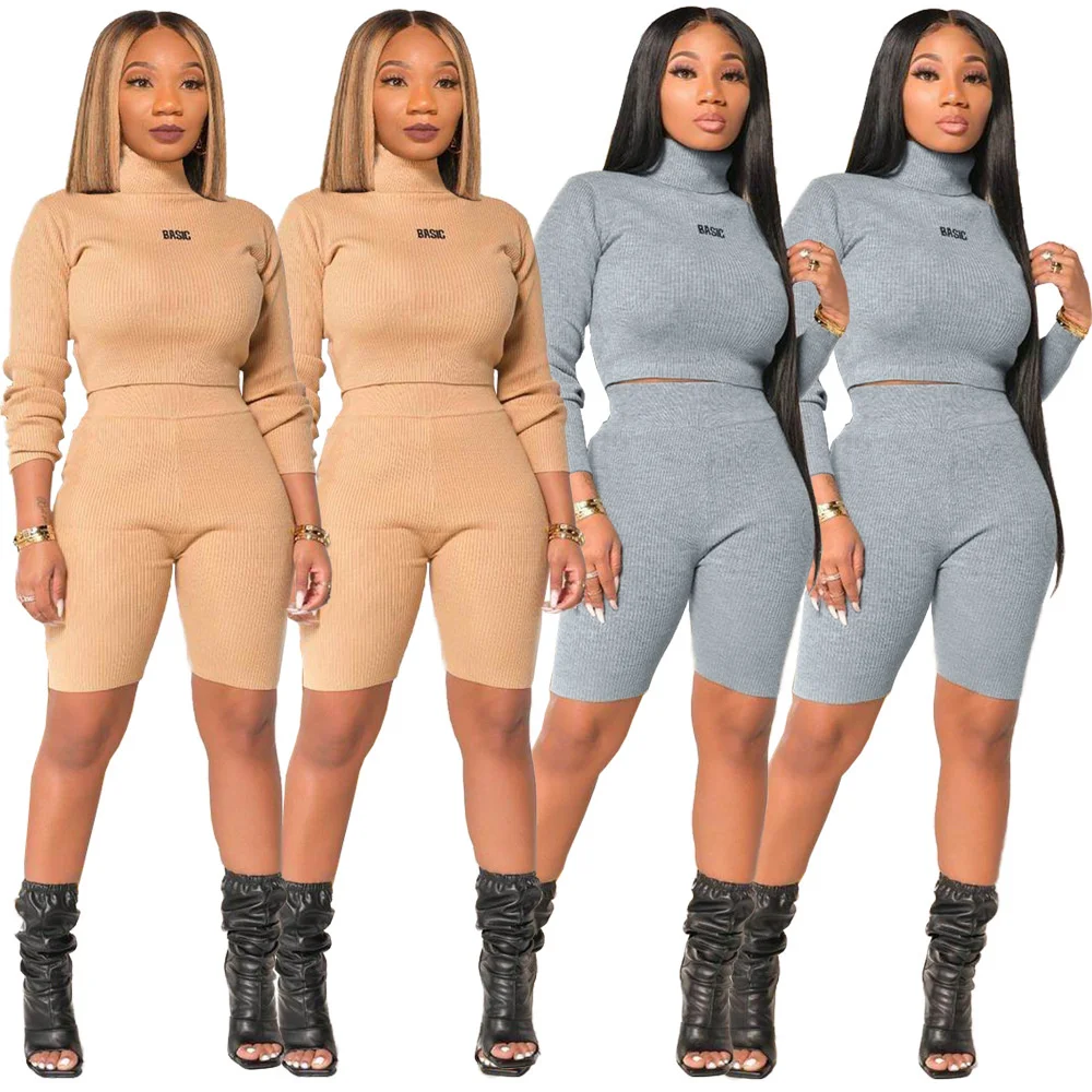 

New Fashion Casual Women's Dress Suit Solid Color Letter Embroidery Two-piece Set Elastic Soft Sport Suit
