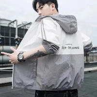 sun protection clothing mens breathable ice silk sun protection clothing outdoor jacket trend uv protection summer parkas