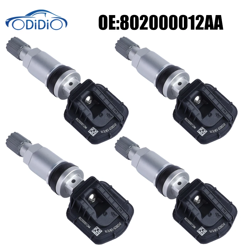 

ODiDiO 802000012 Датчик давления в шинах AA, датчик TPMS для Chery Tiggo 2 3 4 7 8, 433 МГц, автомобильные аксессуары