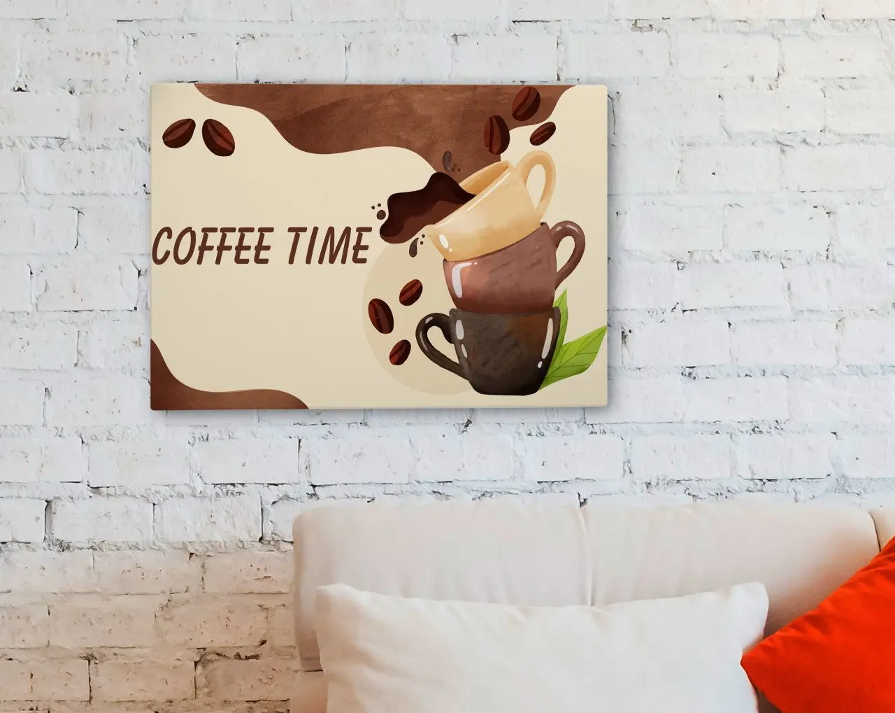 

BK Home Coffee Design Canvas Table 30x50cm-41 Modern Convenient Reliable Wall Decoration Gift Design Simple Vicinity