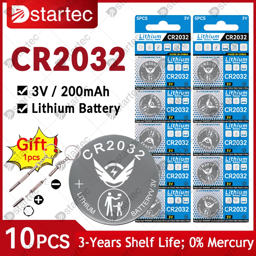 Литиевая батарея CR2032 CR 2032 DL2032 ECR2032 10 шт
