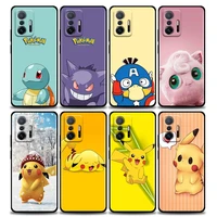 pokemon logo and icons phone case for xiaomi mi 11i 12 12x 11 11x 11t poco x3 nfc m3 pro f3 gt m4 soft silicone case pikachu