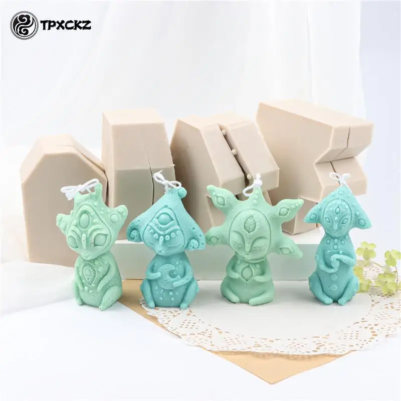 

Силиконовая форма для свечей «сделай сам», милый маленький монстр для ароматерапии, ручной работы, пластырь для свечей, украшения, форма для...