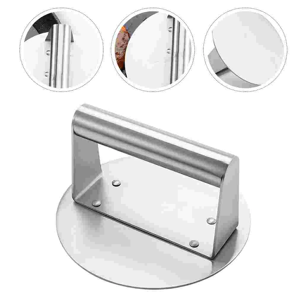 

2pcs Stainless Steel Round Burger Presses Burger Pressing Tools Home Patty Presses