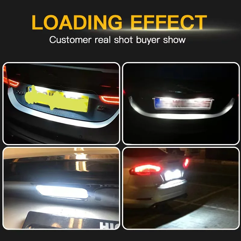 2X для Citroen C2 C3 C5 C6 C8 и Peugeot 106 1007 207CC 307 308 3008 406 508 607 светодиодный номерной знак задний