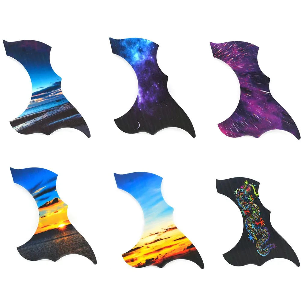 

Acoustic Guitar Pickguard Colour Bird Shaped Self Adhesive Sticker Soundhole Guard Plate Scratch Plate Guitar Replacement Parts