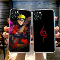 japan anime naruto phone case for iphone 11 12 13 pro max xr xs x 8 7 se 2020 6 plus cute shockproof clear soft tpu cover naruto