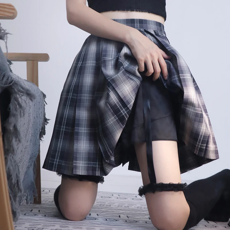 

Летние леггинсы Gyaru JK в стиле "Лолита", кружевные шорты с кольцами для девушек, защитные брюки с бантом, Женские повседневные универсальные п...