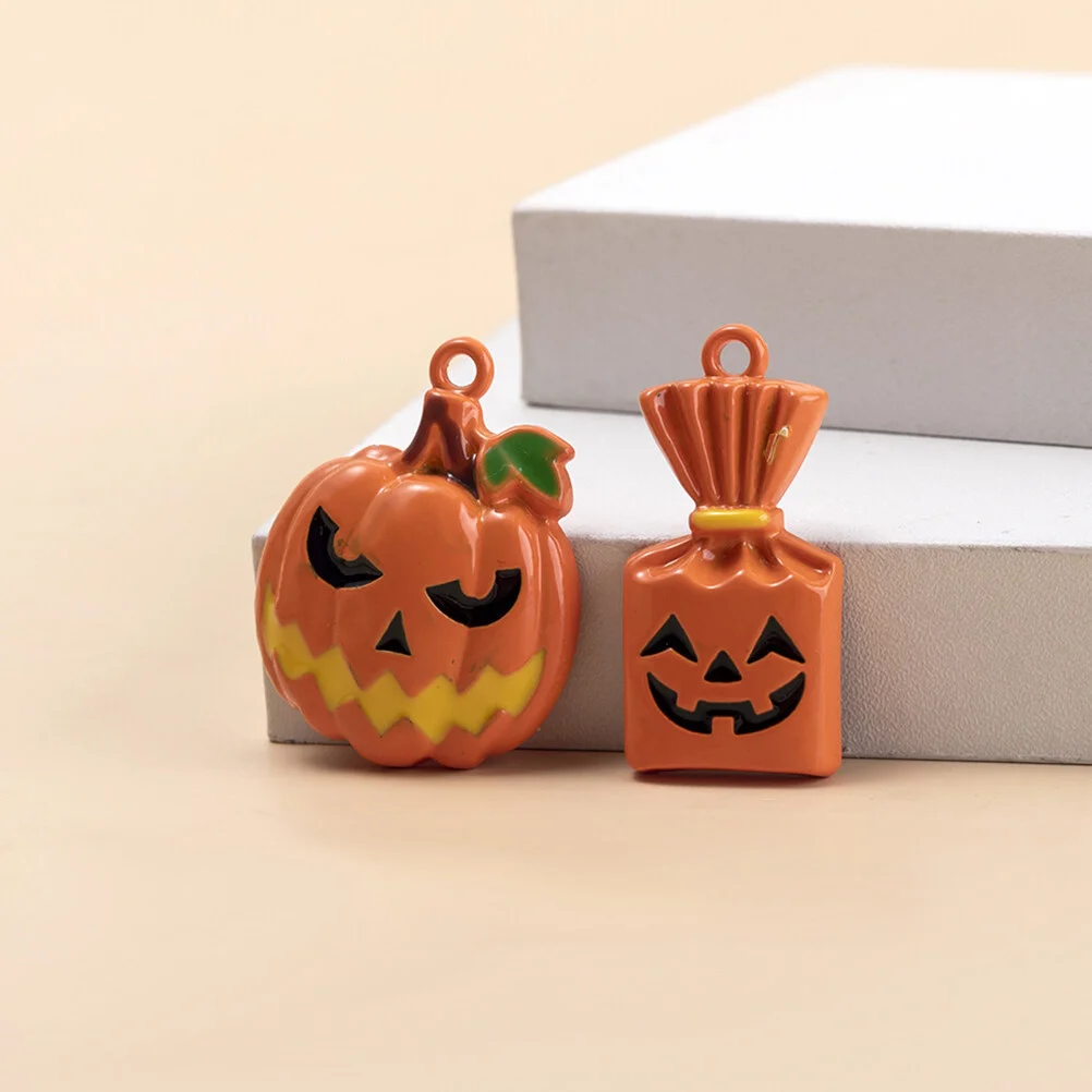 

20 Pcs Metallic Spray Jewelry Charms Bracelet Making DIY Zinc Alloy Halloween