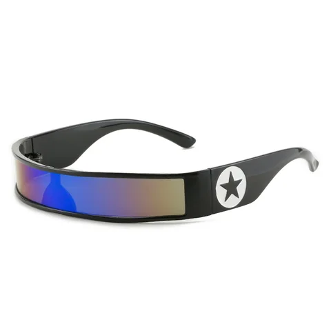Солнцезащитные очки в форме звезды UV400 для мужчин и женщин, стильные цельнокроеные Роскошные брендовые солнечные очки в стиле панк, 2022