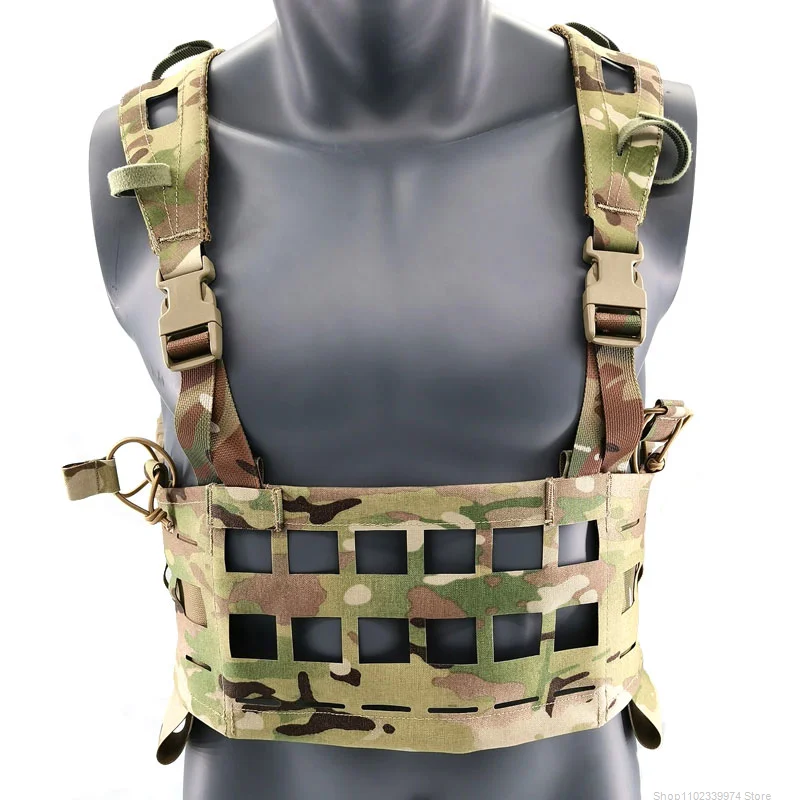 

Tactical Chest Rig Military Laser Cutting Molle Vest Multicam Lightweight Airsoft Gear Removable Vest Accessories