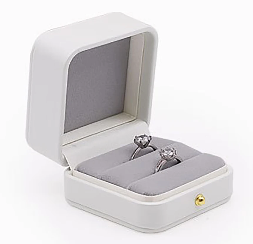 

Белая шкатулка для хранения ювелирных изделий из искусственной кожи, серьги, кольцо, кулон, ожерелье, браслет, органайзер, дисплей, высококачественная шкатулка для драгоценностей Joyero