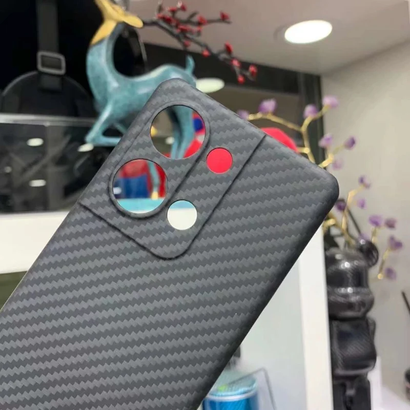 Carbon Fiber Case For OPPO Reno9 Plus Aramid Fiber Cover Lens Protector Shockproof Case For OPPO Reno9 Plus Phone Accessory