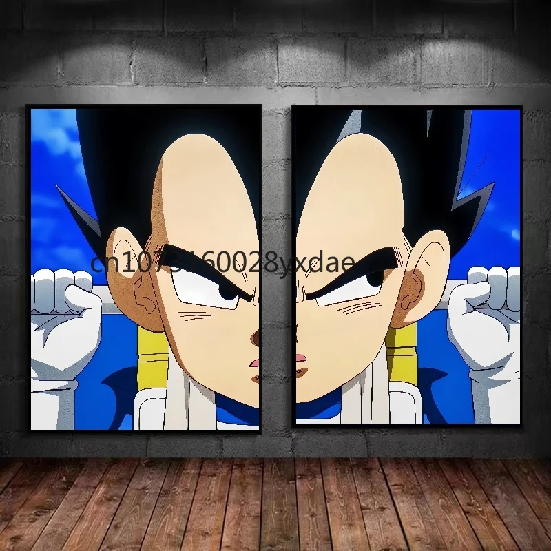 Классическое аниме Super Saiyan Vegeta холст картина художественный принт Dragon Ball HD
