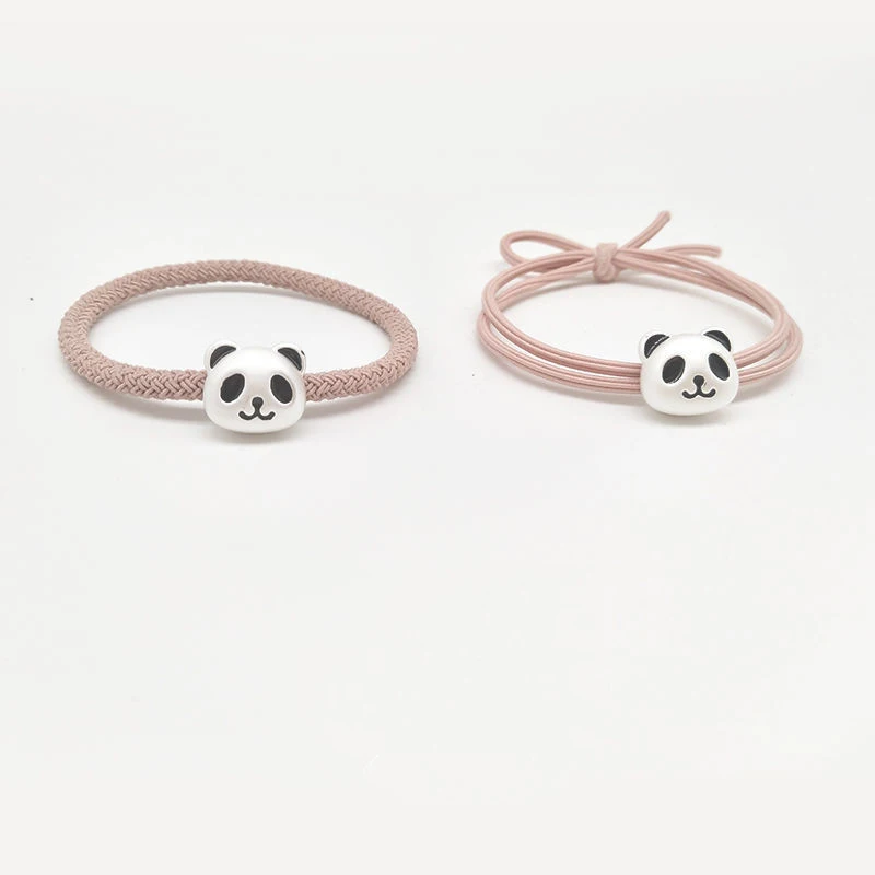 

2Pcs Korean cute red panda couple bracelet Korean version hair ring couple bracelet for boyfriend gift accessories for women
