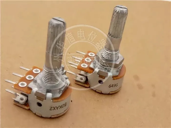 2 шт. RK163 потенциометр двойного громкости A50k A100K 25 мм цветок