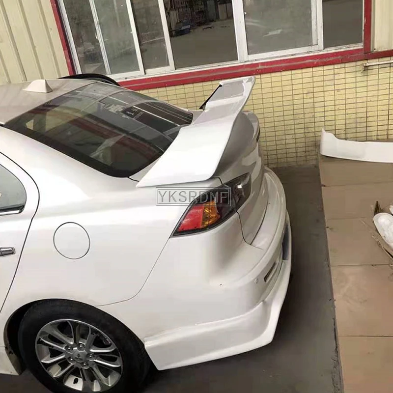 Для Mitsubishi LANCER EVO черный спойлер 2008-2015 ABS материал грунтовка цвет автомобиля