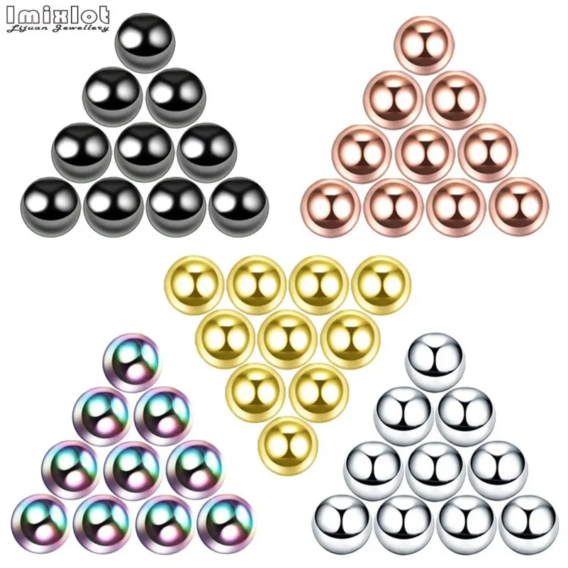 10 шт., кольцо для носа, из нержавеющей стали