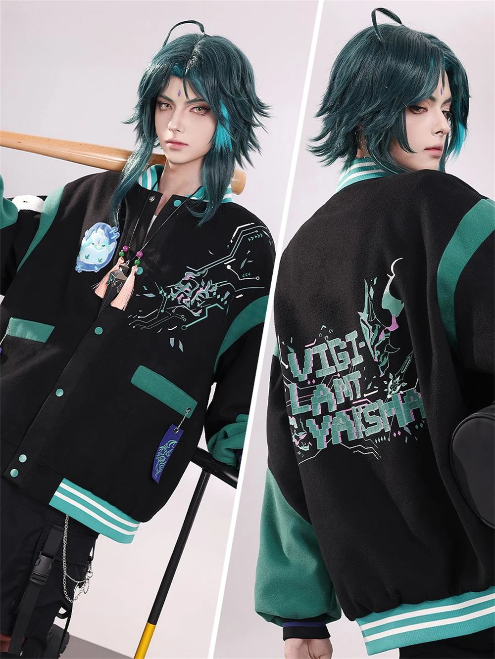 AGCOS Game Genshin Impact Kaedehara Kazuha Wanderer Balladeer Xiao Tighnari Косплей Костюм Пальто Куртка