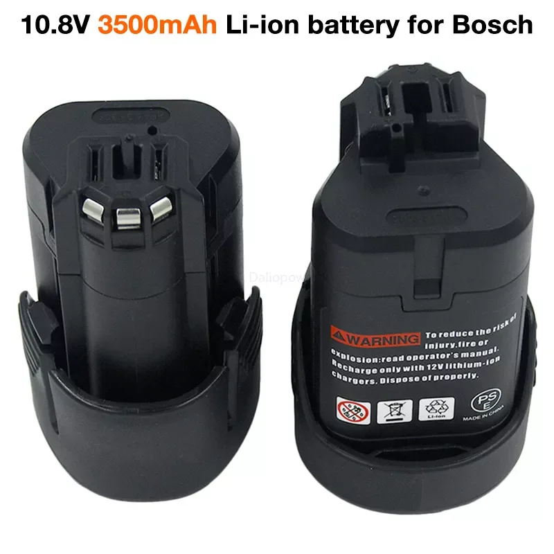 

3.5Ah Li-Ion 10.8V 12V Rechargeable Battery for Bosch BAT420 BAT411 BAT412 BAT413 BAT414 BAT415 GDR GSB 10.8-LI Power Tools