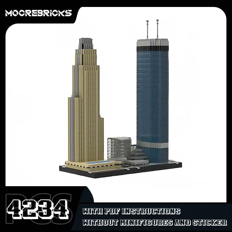 Строительные блоки модель центра фонарей и Уэллс здание зданий конструктор