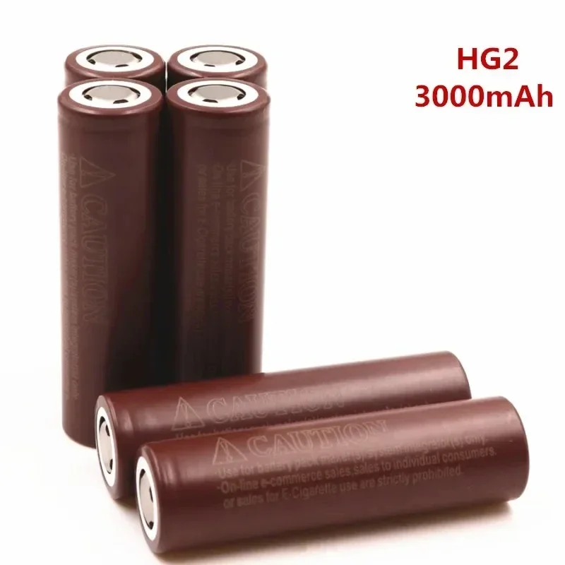 

Free Shipping Rechargeable Battery Original 2023NEW Hot Selling 18650Battery Lithium-ion HG2 3.7V 3000MAHfor MicrophoneComputers