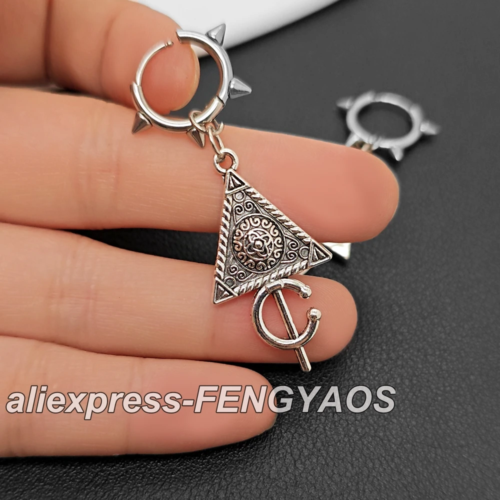 Готические винтажные геометрические треугольные серьги для женщин и девочек