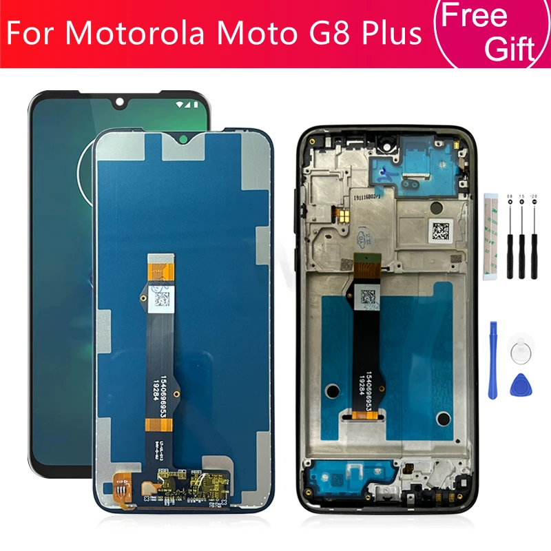 Для Motorola Moto G8 Plus ЖК-дисплей сенсорный экран дигитайзер в сборе с рамкой XT2019 XT2019-2 дисплей запасная часть для ремонта