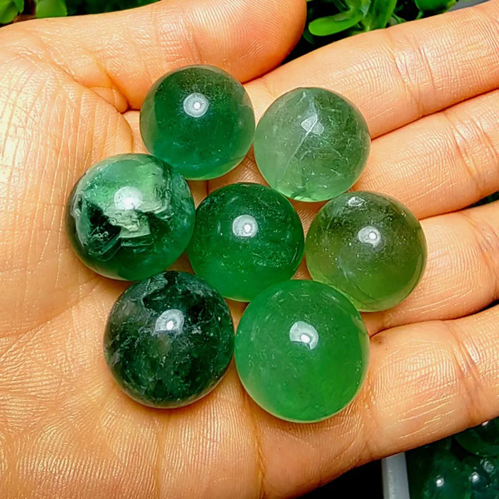 

Мини-шар из натурального зеленого флюорита, 20 мм