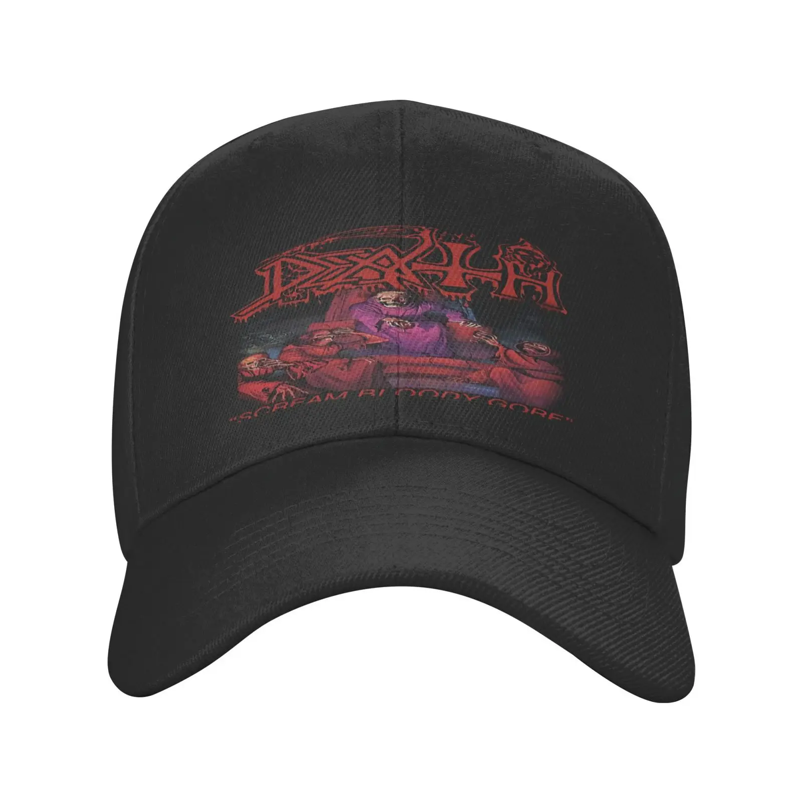 

Death Scream Bloody Gore Death Metal Men's Cap Ladies Hat Streetwear Hats For Girls Men's Caps Beret Men Caps Women Cowboy Hat