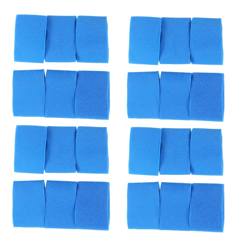 

Practical 24Pcs For Intex Pure Spa Reusable Washable Foam Hot Tub Filter Cartridge S1 Type