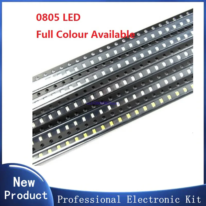 

Free Ship 100PCS 0805 light emitting diode SMD LED bead Red Yellow Green White Blue Orange purple warm white high bright quality