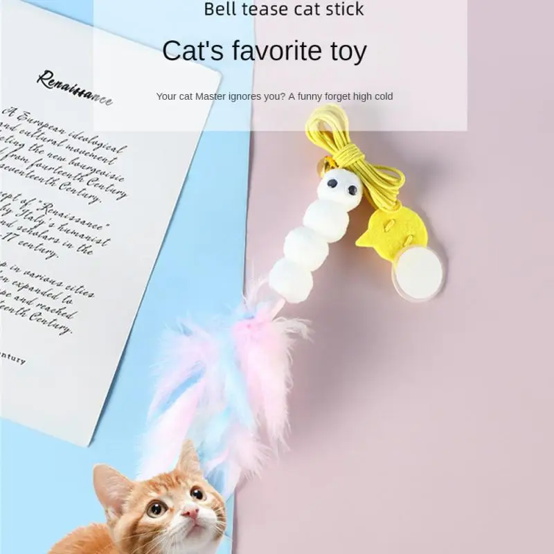 

New Simulation Caterpillar Cat Toy Cat Scratch Rope Funny Self-hey Interactive Toy Retractable Hanging Door Type Pet Supplies