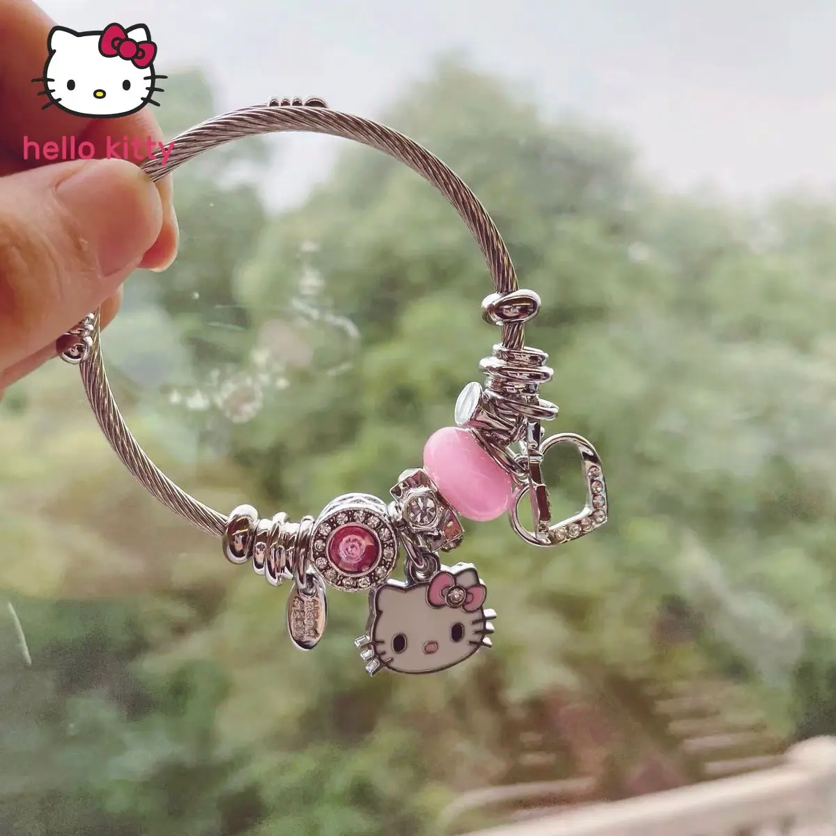 

Хит продаж, браслет Hello Kitty для девушек, студенческий мультяшный браслет из бисера, милый браслет для девушек, ювелирные изделия, подарок
