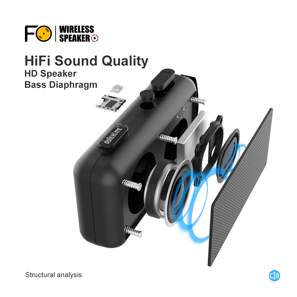 Портативная Bluetooth-колонка уличная Громкая колонка Беспроводная стерео