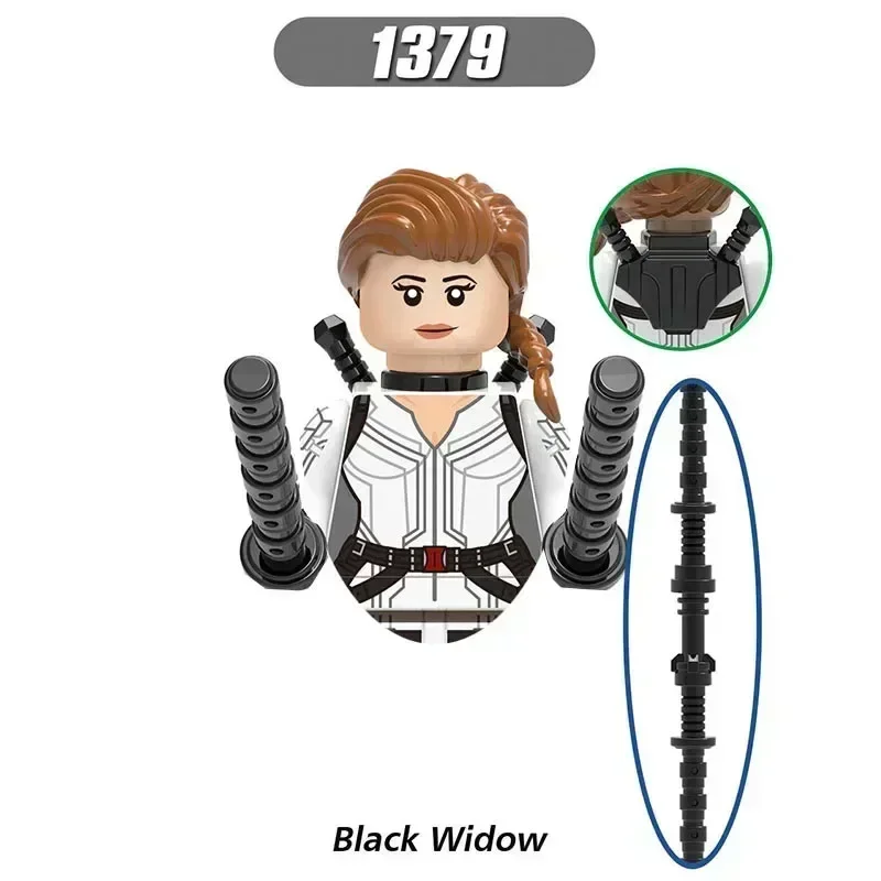 X0272 XH1381 XH1385 Супергерой Мстители Черная Вдова Капитан Америка Кирпичи Персонаж