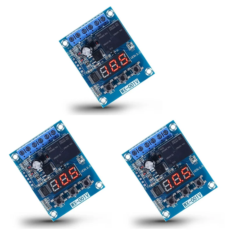 Фото ABGE-3PCS Отключение низкого напряжения, модуль монитора напряжения аккумулятора DC 12 В, плата защиты от разряда низкого напряжения №4