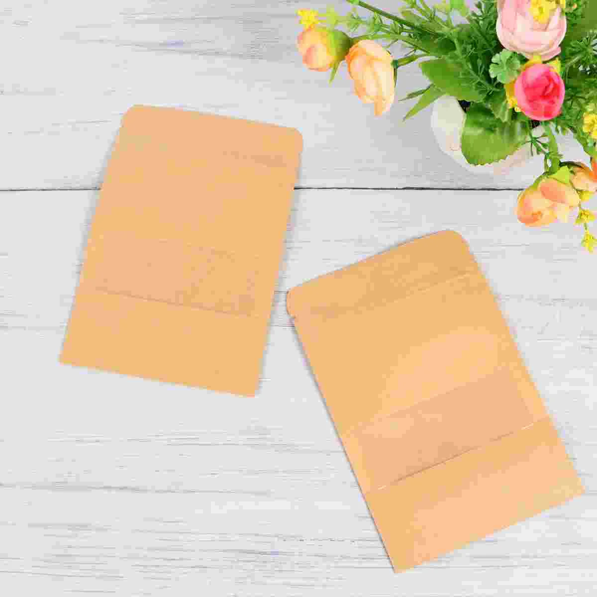 50 шт. товары для вечеринок сумка из крафт-бумаги прозрачное окно подарочные