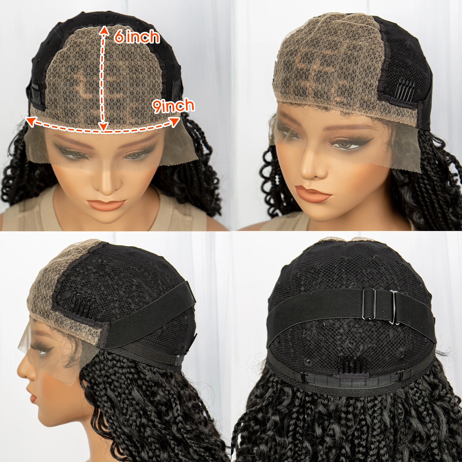 Богемные плетеные парики Boho Box Goddess Locs Парики Синтетические 9x6 Парик фронта шнурка