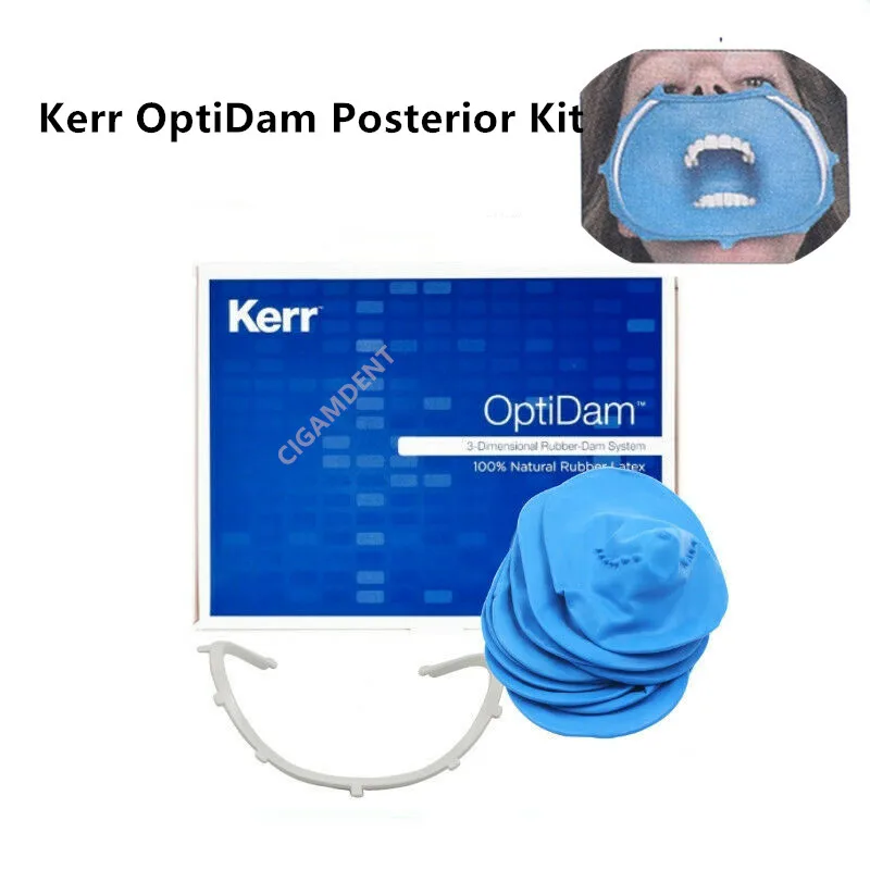 

Kerr OptiDam 3D Dental Rubber Dam Sheet Frame Natural Latex Posterior Endodontic Instruments