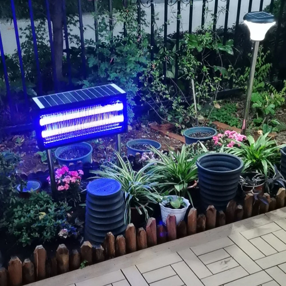 Уличная электрическая ловушка для комаров на солнечной батарее