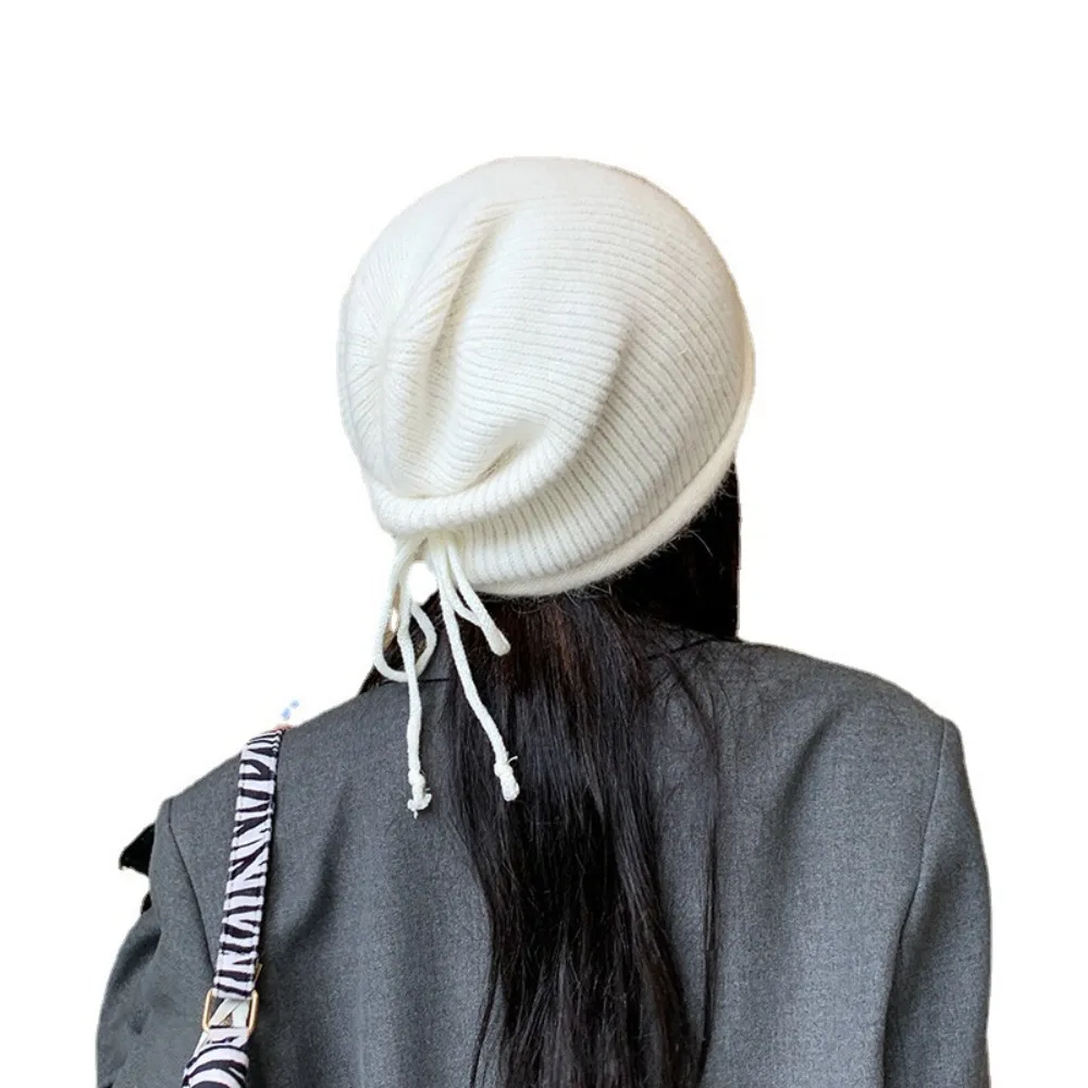 Уличная зимняя теплая шапка для защиты ушей Защитная мягкая трикотажная женская