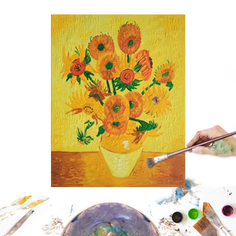 

Van Gogh Hand Painted Oil Paintings for Living Room Home Decor Van Gogh Starry Night Sunflower Canvas Wall Art Room Decor