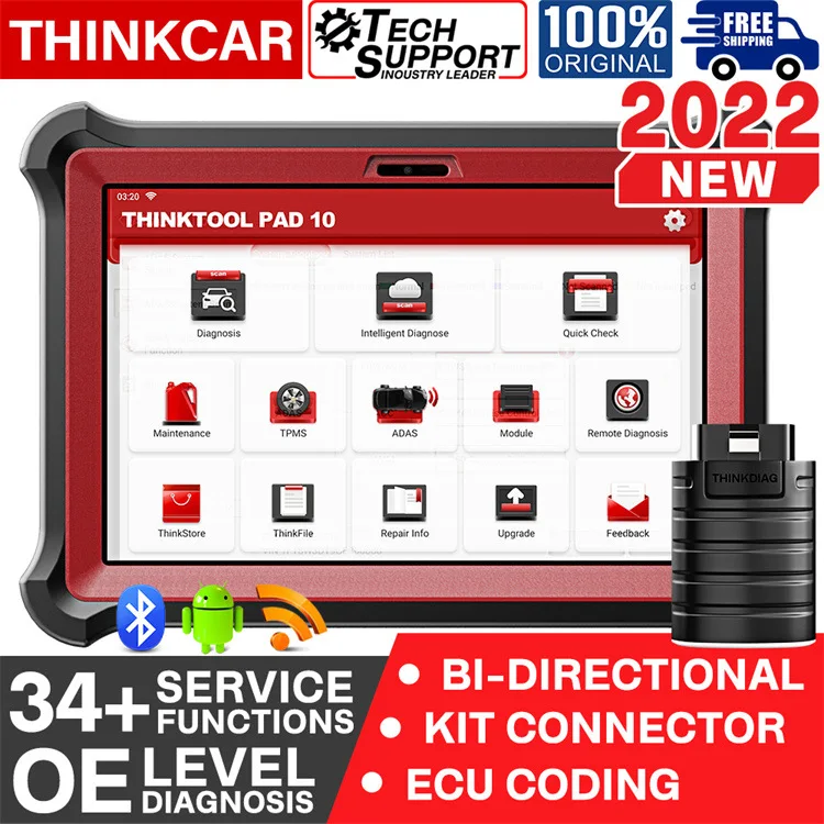 THINKCAR ThinkTool Pad 10 OBD2 диагностический сканер автомобильный OBD автоматический диагностический инструмент THINKCAR ThinkTool Pad 10 OBD2 диагностический сканер автомобильный OBD автоматический диагностический инструмент